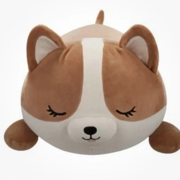 Squishmallows Jumbo Plush 30" Regina Corgi Dog Sleepamallows Brown/White - NEW - Picture 4 of 4